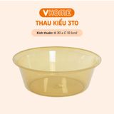  Thau Nhựa 30cm Nhiều Màu Nhựa Chính Phẩm, Không BPA, Bền Đẹp, An Toàn Sức Khỏe, Tiện Lợi Vĩ Hưng 
