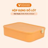  Hộp Nhựa Đựng Đồ Lót, Tất Vớ, Quần Áo Đa Năng - Chia Nhiều Ngăn, Có Nắp Đậy Kín - Nhựa Vĩ Hưng 