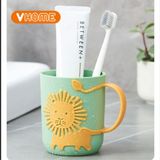  Ly Nhựa Vĩ Hưng Uống Nước, Súc Miệng - Hình Chú Sư Tử Ngộ Nghĩnh, Đáng Yêu 