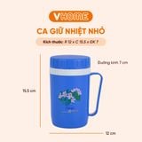 Ca Nước Tròn Giữ Nhiệt Có Nắp Đậy 500ml - 750ml, Tiện Lợi, Chất Lượng Cao - Nhựa Vĩ Hưng 