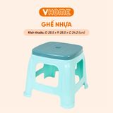  Ghế Đẩu 2 Màu, Trà Chanh Ngồi Quán Vỉa Hè, Dày Cao Cấp - Nhựa Vĩ Hưng 
