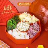  Hộp  Mứt Tết Màu Pastel Và Truyền Thống Không BPA - Nhựa Vĩ Hưng 
