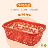  Sóng Nôi Nhựa Hình Chữ Nhật Có Quai Cầm - Nhựa PP Chính Phẩm, Bền Bỉ - Vĩ Hưng 