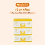  Tủ Đồ Mini Để Bàn Đa Năng Nhiều Ngăn Tủ Nhựa Vĩ Hưng Đựng Đồ Tiện Lợi 