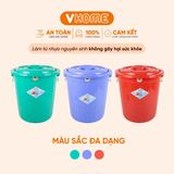  Thùng Nhựa Tròn Có Nắp 60L Nhựa Vĩ Hưng - Đựng Đồ, Lưu Trữ Tiện Lợi 