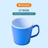  Cốc Chịu Nhiệt Tốt, 2 Màu, Màu Sắc Xinh Xắn, Có Quai Cầm Tiện Lợi - Nhựa Vĩ Hưng 