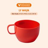  Ly Nhựa Uống Nước Có Quai Cầm, Nhiều Màu Sắc, Chất Lượng Cao - Nhựa Vĩ Hưng 