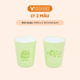  Ly 2 Màu Nhựa Chính Phẩm, Không BPA, An Toàn Sức Khỏe, Bền Đẹp, Tiện Lợi Vĩ Hưng 