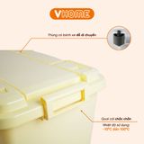  Thùng Nhựa Đựng Đồ Có Bánh Xe 120L Nhựa VĨ HƯNG 