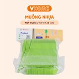  Muỗng Dùng 1 Lần Nhựa Vĩ Hưng 15cm - 1000 Cái, Màu Pastel, Nhựa Chính Phẩm, Không BPA, An Toàn Sức Khỏe 