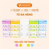  Tủ Đồ Mini Để Bàn Đa Năng, Nhiều Ngăn, Màu Sắc Xinh Xắn - Nhựa Vĩ Hưng 