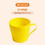  Ly Nhựa Uống Nước Có Quai Cầm - Đa Sắc, Tiện Dụng, Nhựa Vĩ Hưng 