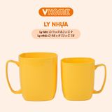  Ly Nhựa Uống Nước Có Quai Cầm, Nhiều Màu Sắc, Chất Lượng Cao - Nhựa Vĩ Hưng 