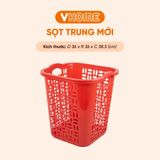  Sọt Nhựa Có Quai - Sọt Nhựa Đựng Quần Áo, Đồ Dùng, Tiết Kiệm Không Gian - Nhựa Vĩ Hưng 
