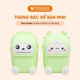  Thùng Rác MIni Dễ Thương Nhựa PP Bền Đẹp, Chống Thấm, Nhiều Màu Sắc - Thương Hiệu Vĩ Hưng 