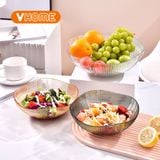  Đĩa Nhựa Vĩ Hưng Pha Lê Cao Cấp Đựng Trái Cây Hoa Quả Bánh Kẹo Sang Trọng Tiện Dụng 