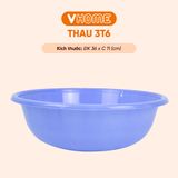  Thau Nhựa 36cm Nhiều Màu Nhựa Chính Phẩm, Không BPA, Bền Đẹp, An Toàn Sức Khỏe, Tiện Lợi Vĩ Hưng 