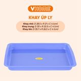  Khay Nhựa Hình Chữ Nhật - Có 3 Kích Cỡ, Đa Màu Sắc - Nhựa PP Chính Phẩm, Bền Bỉ - Nhựa Vĩ Hưng 
