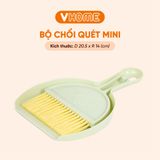  Bộ Chổi Và Đồ Hốt Rác Mini Vệ Sinh Bàn Phím, Nhỏ Gọn Tiện Lợi - Nhựa Vĩ Hưng 
