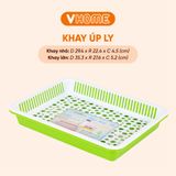  Khay Úp Ly Bi Hình Chữ Nhạt Nhựa Vĩ Hưng 