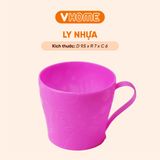  Ly Nhựa Uống Nước Có Quai Cầm - Đa Sắc, Tiện Dụng, Nhựa Vĩ Hưng 