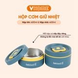  Hộp đựng cơm giữ nhiệt văn phòng Inox 304 chống gỉ cao cấp, sang trọng, làm quà tặng Nhựa Vĩ Hưng 