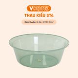  Thau Nhựa 34cm Nhiều Màu Nhựa Chính Phẩm, Không BPA, Bền Đẹp, An Toàn Sức Khỏe, Tiện Lợi Vĩ Hưng 
