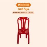  Ghế Dựa Sọc Thẳng Kích Thước 38x38x85cm - Nhiều Màu Sắc - Nhựa Chính Phẩm - Nhựa Vĩ Hưng 