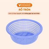  Rổ Tròn Rửa Rau Củ 4 Kích Cỡ - Nhựa Vĩ Hưng, Màu Sắc Đa Dạng, Chất Lượng Cao 