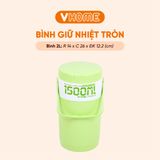  Bình Đá 1.5L, 2L Tiện Lợi, Nhựa Chính Phẩm, Màu Pastel Xinh Xắn - Nhựa Vĩ Hưng 