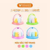  Khay Úp Cốc Ly Xoay Có Nắp - Cao Cấp, Tiện Lợi, Nhựa PP Bền Đẹp - Nhựa Vĩ Hưng 