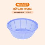  Rổ Gạo Lớn Đường Kính 29cm Nhựa Chính Phẩm, Không BPA, An Toàn Sức Khỏe, Bền Đẹp Vĩ Hưng 