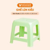  Ghế Nhựa Lùn Kiểu Vĩ Hưng - Ngồi Quán Trà Chanh, Nướng, Cafe Vỉa Hè, Bền Đẹp, Tiện Dụng 