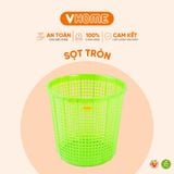  Sọt Rác Tròn Nhỏ Gọn Siêu Tiện Lợi, Màu Sắc Xinh Xắn, Chất Liệu Nhựa Bền Đẹp - Nhựa Vĩ Hưng 