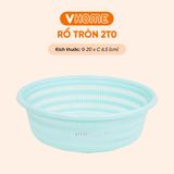  Rổ Nhựa 20cm Cao Cấp, Nhiều Màu Sắc, Đa Năng, Tiện Lợi, Chất Lượng Bền Đẹp - Nhựa Vĩ Hưng 