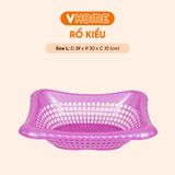  Rổ Nhựa Kiểu Nhật, Màu Sắc Đa Dạng, Cao Cấp Nhựa Vĩ Hưng 