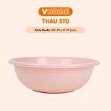  Thau Nhựa 30cm Nhiều Màu Nhựa Chính Phẩm, Không BPA, Bền Đẹp, An Toàn Sức Khỏe, Tiện Lợi Vĩ Hưng 