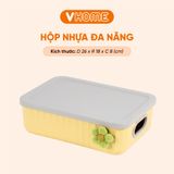  Hộp Nhựa Đựng Đồ Đa Năng - Màu Pastel Xinh Xắn, Có Quai Cầm Tiện Lợi - Nhựa Vĩ Hưng 