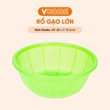  Rổ Gạo Lớn Đường Kính 38cm Nhựa Chính Phẩm, Không BPA, An Toàn Sức Khỏe, Bền Đẹp Vĩ Hưng 
