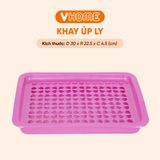  Khay Úp Ly Trái Tim 3 Kích Cỡ, Đa Màu Sắc, Nhựa Chính Phẩm An Toàn Sức Khỏe, Tiện Lợi Vĩ Hưng 