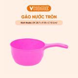  Gáo Múc Nước Tay Cầm Cán Tròn - Nhựa PP Chính Phẩm, An Toàn - Vĩ Hưng 