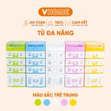  Tủ Đồ Mini Để Bàn Đa Năng, Nhiều Ngăn, Màu Sắc Xinh Xắn - Nhựa Vĩ Hưng 