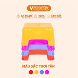  Ghế Đẩu Chữ Nhật, Nhựa PP Nguyên Chất, Hàng Cao Cấp - Ghế Đẩu Thấp - Nhựa Vĩ Hưng 