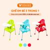  Ghế Ăn Dặm Nhựa Vĩ Hưng Cho Bé, 2 Chế Độ Chân, Kèm Mặt Bàn 