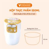  [LOẠI 1] COMBO 10 Hộp Tròn 960ml Có Nắp Dùng 1 Lần Nhựa Vĩ Hưng bị 