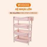  Kệ Nhựa Chữ Nhật Lớn - Nhựa Vĩ Hưng - Đa Dạng Màu Sắc, Kệ Để Đồ Chất Lượng Cao, Tiết Kiệm Diện Tích 