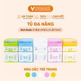  Tủ Đồ Mini Để Bàn Đa Năng, Nhiều Ngăn, Màu Sắc Xinh Xắn - Nhựa Vĩ Hưng 