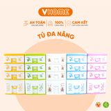  Tủ Đồ Mini Để Bàn, Tủ Mini Đựng Mỹ Phẩm Đa Năng 3 4 5 Ngăn - Nhựa Vĩ Hưng 