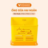  Ống Đựng Đũa Muống, Hộp Đựng Đũa 2 Ngăn Để Bàn Nhựa VĨ HƯNG 