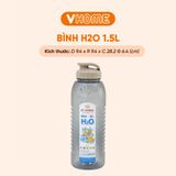  Bình Nước Đa Năng H2O 1.5L Nhựa Vĩ Hưng, Bình Đựng Nước Tủ Lạnh Đa Năng 